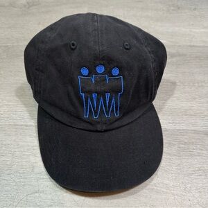Vintage Blue Man Group Adjustable Cap Adult Hat Cotton‎ Black Strap Back OSFA